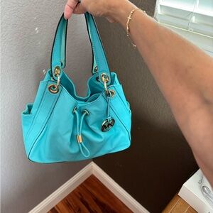 Michael Kors Large Two tone light blue purse